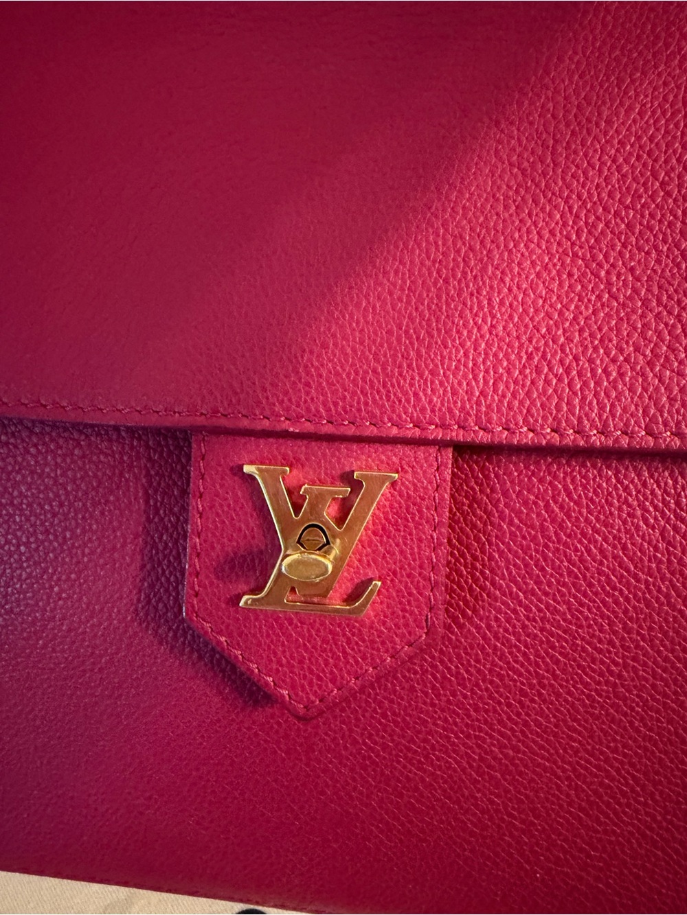 Louis Vuitton Fuchsia Top-Handle Satchel with Black Handle - Picture 7 of 14